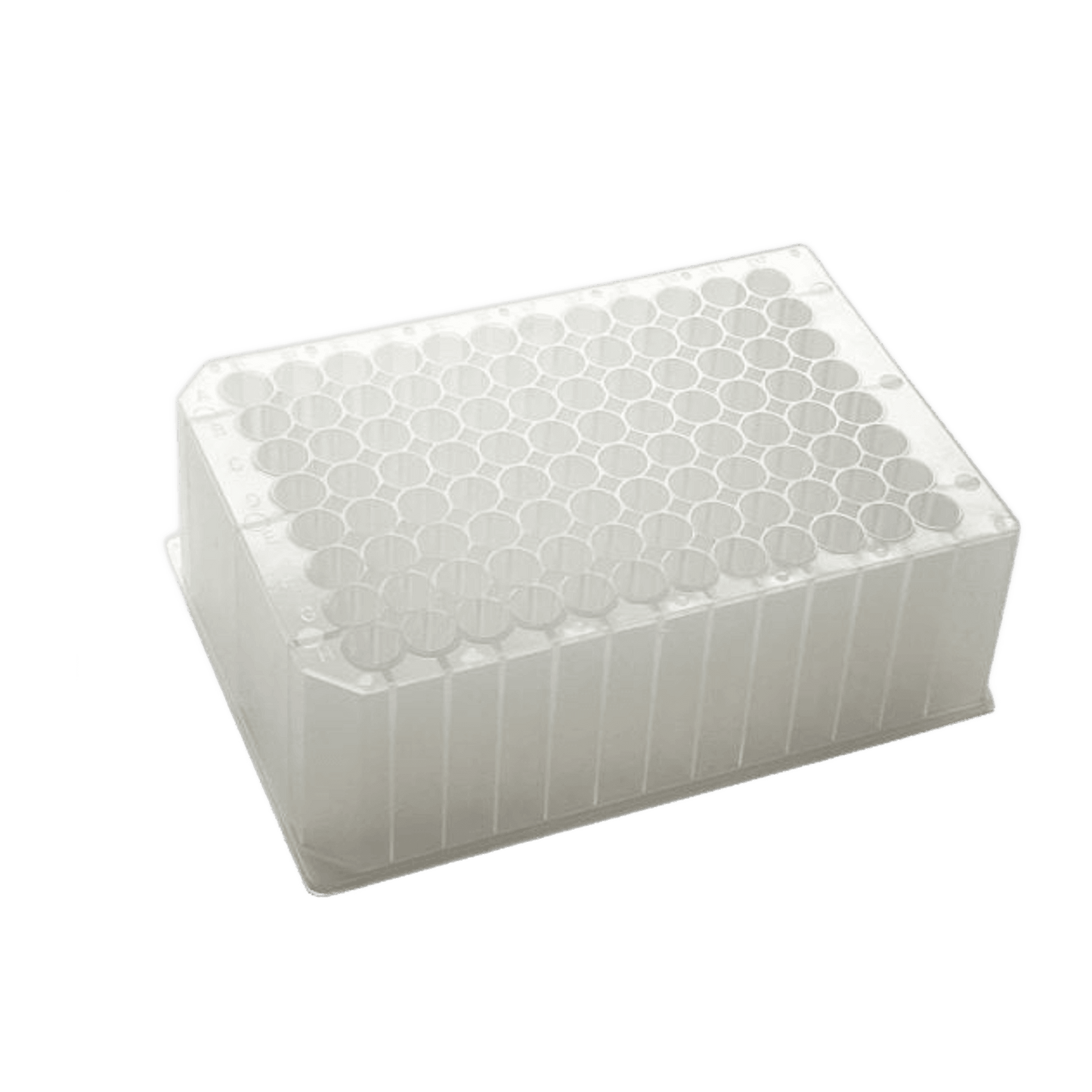 96 Deep well, 2ml/well Polypropylene round well rimless DNA/RNAase free, Pre-Sterilized inner bag of 5 — 50... - AWLS-X20015