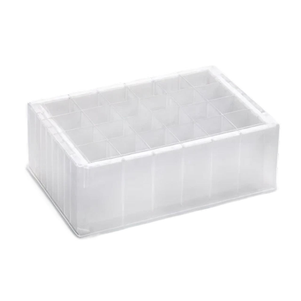 24 Square Well, High Volume Deep Well Microplate, 10mL/well, Pyramid Bottom, Polypropylene, Pre-Sterilized ... - AWLS-204023