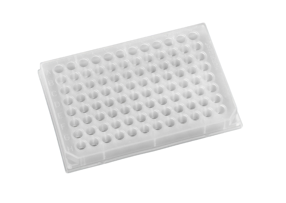 96-Well Shallow Flat-Bottom Plate, Rimless - AWLS-208003