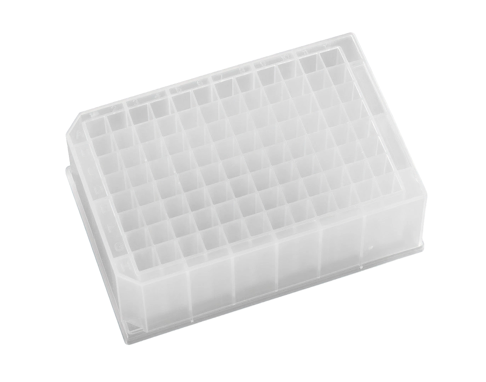 96-Well 2.2 mL Square V-Bottom Deep Well Plate, Polypropylene, Pre-Sterilized - AWLS-219027