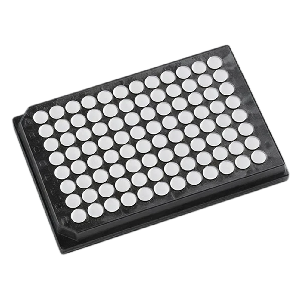 96-Well Assay Plate, Black w/ White Wells - AWLS-301004