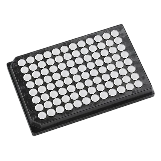 96-Well Assay Plate, Black w/ White Wells - AWLS-301004