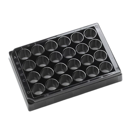 24-Well Assay Plate, Black, Clear Bottom - AWLS-303008
