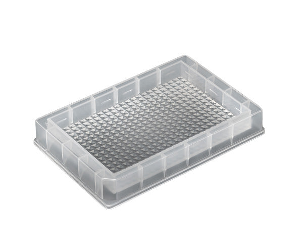 96 Square Well, Short, 1.1mL/Well, Conical Bottom, Polypropylene w/ Glass Coating — 25/Case - AWLS-S30226