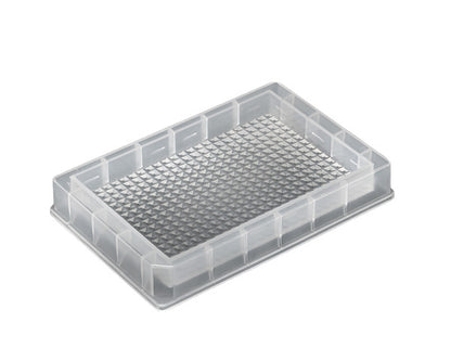 96 Square Well, Short, 1.1mL/Well, Conical Bottom, Polypropylene w/ Glass Coating — 25/Case - AWLS-S30226