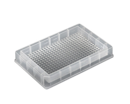 96 Square Well, Short, 1.1mL/Well, Conical Bottom, Polypropylene w/ Glass Coating — 25/Case - AWLS-S30226