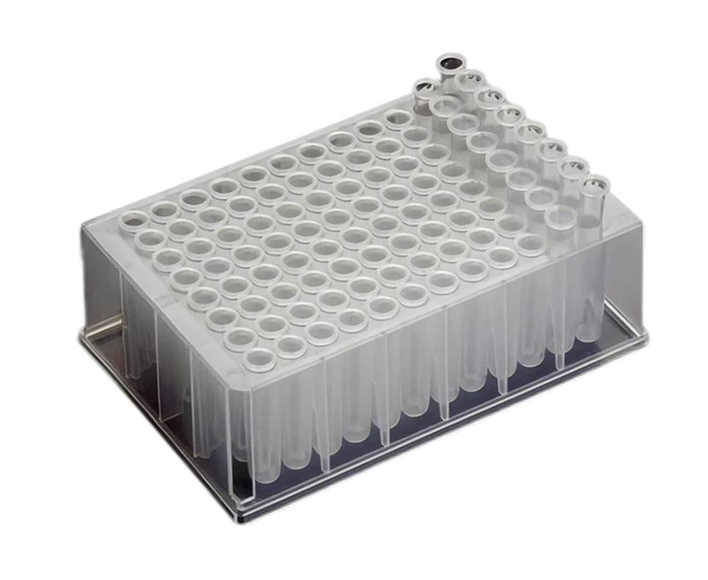 96-Well Deep Well Plate w/ Tube Strip Inserts - AWLS-T110-2