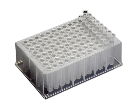 96-Well Deep Well Plate w/ Tube Strip Inserts - AWLS-T110-2