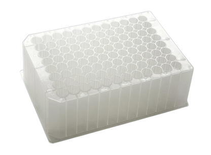 96 Deep well, 2ml/well Polypropylene round well rimless DNA/RNAase free Pre-Sterilized — 50/Case - AWLS-X11015